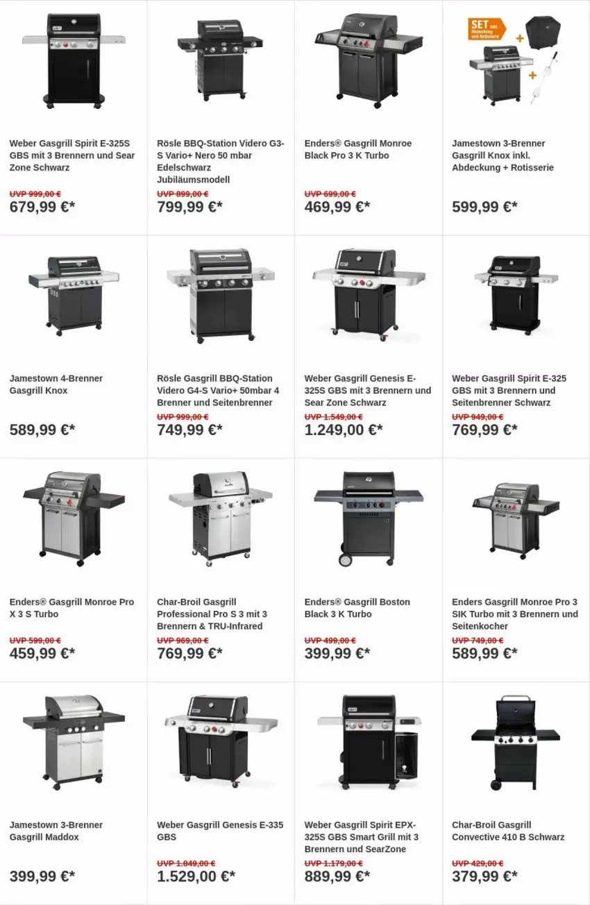 Aktueller Prospekt Obi - Prospekte - von 09.01 bis 17.01.2024 - strona 6 - produkty: char-broil, dell, enders, gasgrill, grill, Jubiläums, Kocher, lack, Mode, nero, rösle, Ti, weber