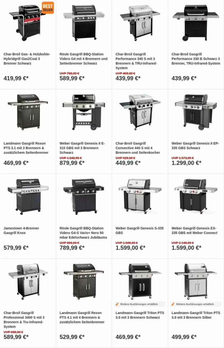 Aktueller Prospekt Obi - Prospekte - von 09.01 bis 17.01.2024 - strona 8 - produkty: char-broil, gasgrill, grill, Holz, holzkohle, Jubiläums, Kocher, nero, rösle, Ti, weber