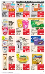 Gazetka promocyjna Kaufland - Prospekt - Gazetka - ważna od 30.04 do 30.04.2024 - strona 19 - produkty: alpro, angebot, angebote, aufstrich, Becher, beere, braten, brot, brotaufstrich, brustfilet, cola, creme, decke, eis, ente, erdbeere, exquisa, filet, fitline, flammkuchen, Flammkuchenteig, fleisch, frischkäse, frischkäsezubereitung, Geflügel, gewürz, gnocchi, hackfleisch, hafer, hähnchenflügel, henglein, joghur, joghurt, kartoffel, Käse, küche, Küchen, kuchen, lamm, milch, milka, Müller, natur, oreo, papier, pudding, purland, pute, Putenhackfleisch, riegel, schoko, Skyr, snack, soja, steak, steaks, tante fanny, Ti, vanille, vita, Vitamine, zucker