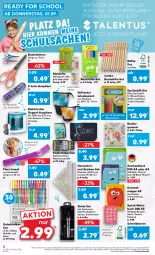 Gazetka promocyjna Kaufland - Gazetka - ważna od 14.09 do 14.09.2022 - strona 2 - produkty: akku, angebot, angebote, batterie, Bleistift, bleistifte, buch, buntstifte, decke, deka, din a4, eis, Federmäppchen, fisch, fische, Holz, jumbo, ladekabel, Radiergummi, Ria, Schere, schreibwaren, stifte, tee, Teleskop, Ti, wasser, zeichenblock, ZTE