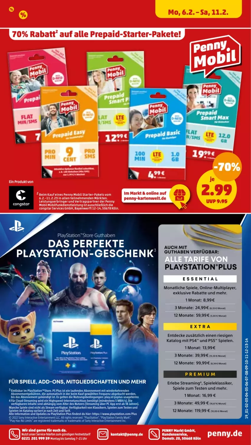 Aktueller Prospekt Penny - Prospekte - von 06.02 bis 11.02.2023 - strona 19 - produkty: congstar, decke, ente, Laufen, lays, PlayStation, ps4, sony, spee, Spiele, Ti