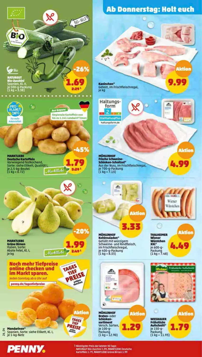 Aktueller Prospekt Penny - Prospekte - von 06.02 bis 11.02.2023 - strona 26 - produkty: beutel, Birnen, braten, eimer, eis, fleisch, kartoffel, kartoffeln, Kohlrouladen, mandarine, mandarinen, nuss, regal, reis, rind, rindfleisch, rouladen, schinken, schnitzel, schwein, schweine, tee, Ti, tiefpreis, uhr, wein, weine, würstchen, ZTE