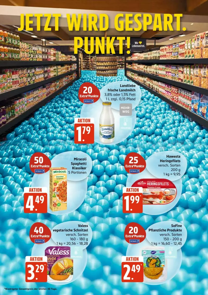 Aktueller Prospekt Edeka - Prospekte - von 27.10 bis 01.11.2025 - strona 27 - produkty: eis, filet, filets, hawesta, hering, Herings, heringsfilets, landliebe, landmilch, milch, miracoli, reis, ring, schnitzel, spaghetti, Ti, Vegeta, Yo, ZTE