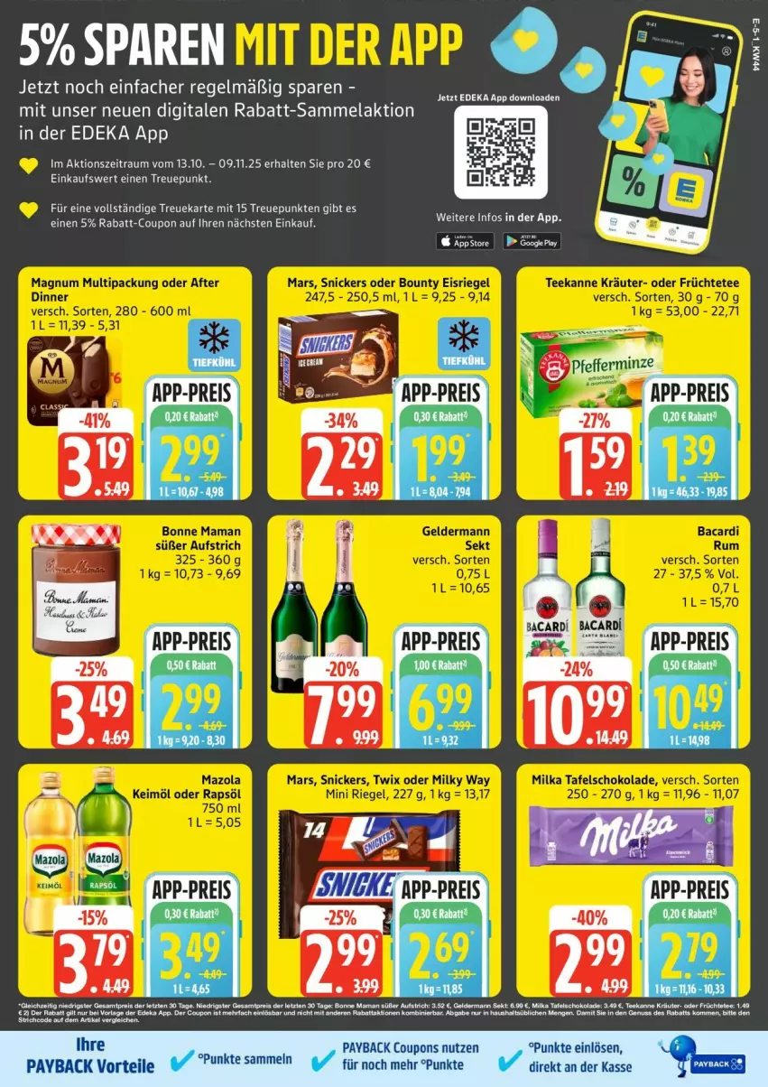 Aktueller Prospekt Edeka - Prospekte - von 27.10 bis 01.11.2025 - strona 5 - produkty: coupon, coupons, deka, payback, rabatt-coupon, Ti
