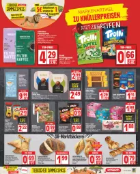 Gazetka promocyjna Edeka - Angebote der Woche - Gazetka - ważna od 02.09 do 02.09.2023 - strona 9 - produkty: apfel, ball, beutel, bio, blätterteig, brot, brötchen, butter, deka, discount, eduscho, eis, frucht, fruchtgummi, gin, kaffee, Käse, keks, kekse, korn, Kornbrot, leibniz, Liege, lindt, Maus, Meister, Plunder, reis, saft, schoko, schokolade, senf, Ti, top-preis, trolli, trolli fruchtgummi, ZTE
