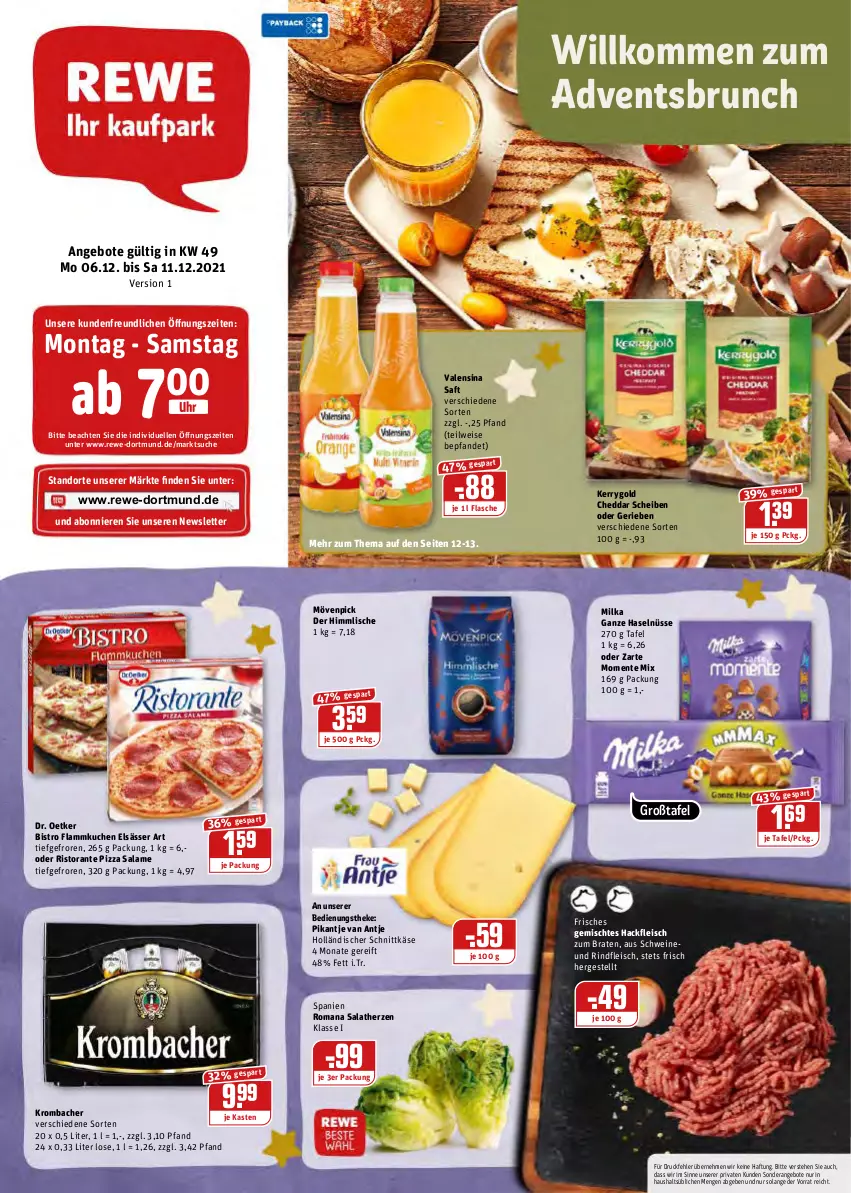 Aktueller Prospekt Rewe - REWE Ihr Kaufpark - von 06.12 bis 11.12.2021 - strona 1