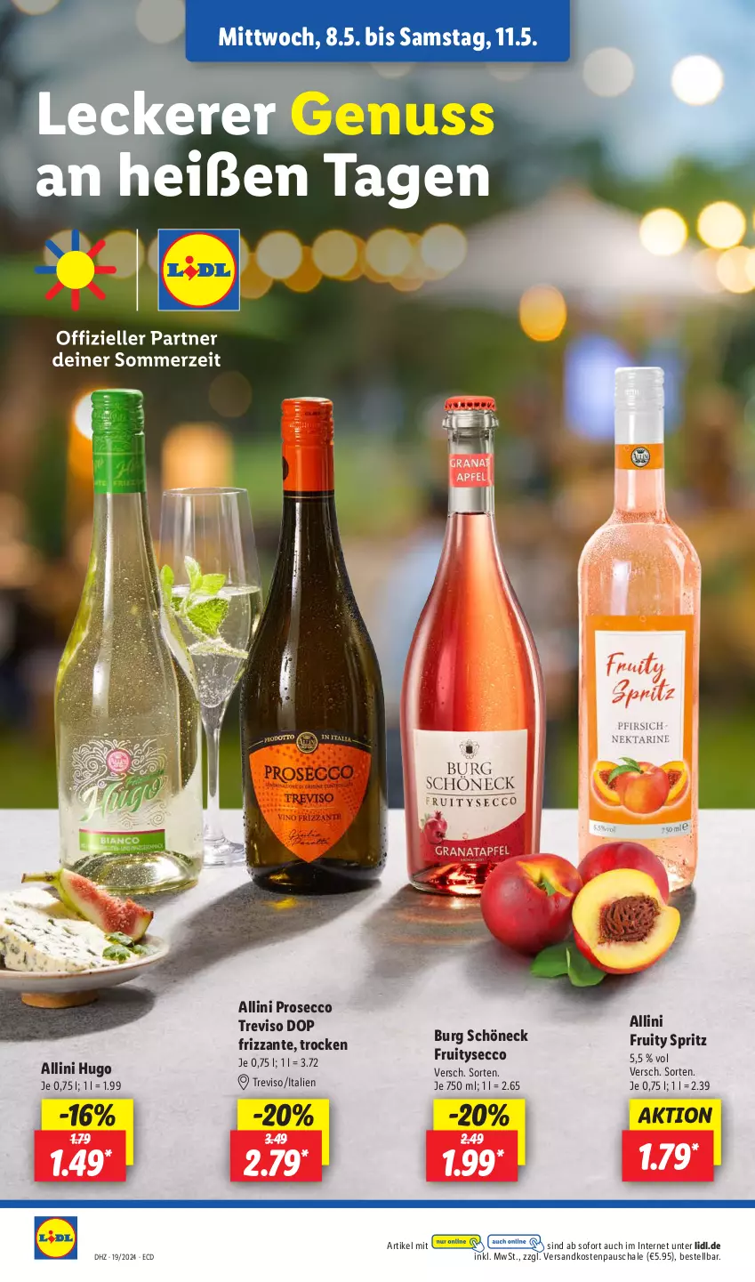 Aktueller Prospekt Lidl - Aktionsprospekt - von 06.05 bis 11.05.2024 - strona 40 - produkty: ecco, frizzante, hugo, ndk, nuss, prosecco, Schal, Schale, Ti