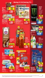 Gazetka promocyjna Lidl - Aktionsprospekt - Gazetka - ważna od 11.05 do 11.05.2024 - strona 13 - produkty: alkohol, angebot, bärenmarke, bohne, bohnen, coupon, drink, eis, elle, energy drink, exquisa, exquisa frischkäse, feinkost, filet, filets, fisch, frischkäse, gin, giovanni rana, gnocchi, ice tea, ilag, kakao, Käse, Kugel, lipton, lipton ice tea, monster, Monster Energy, mövenpick, pfanne, pfannen, pizza, Popp, Rana, reis, salat, tee, teller, thunfisch, thunfisch filets, Ti, volvic, wagner, ZTE