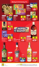 Gazetka promocyjna Lidl - Aktionsprospekt - Gazetka - ważna od 11.05 do 11.05.2024 - strona 14 - produkty: angebot, aperol, ball, bio, blended scotch, blended scotch whisky, Bona, butter, coupon, dallmayr, dallmayr prodomo, elle, Havana Club, jameson, keks, kekse, langnese, magnum, markenbutter, maultaschen, Milbona, milka, ndk, nestlé, prodomo, Schal, Schale, scotch, scotch whisky, smarties, Tasche, taschen, teller, Ti, toast, toasty, whisky