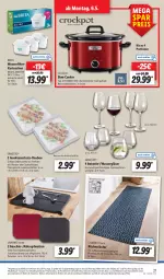 Gazetka promocyjna Lidl - Aktionsprospekt - Gazetka - ważna od 11.05 do 11.05.2024 - strona 23 - produkty: angebot, backofen, brita, coupon, dell, eis, ernesto, filterkartuschen, geschirr, Gläser, insektenschutz, küche, Küchen, Läufer, lebensmittel, LG, Liege, Maxtra, Mode, Ofen, Persona, reis, Ria, rotwein, sekt, spülmaschinen, stube, Ti, topf, wasser, wasserfilter, wein