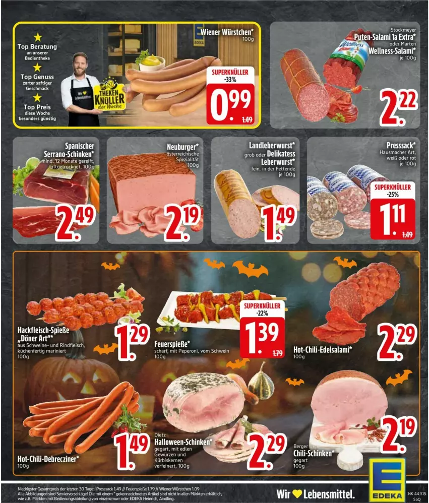Aktueller Prospekt Edeka - Prospekte - von 27.10 bis 01.11.2025 - strona 15 - produkty: Abtei, deka, eier, eis, gewürz, küche, Küchen, nuss, presssack, reis, sac, stockmeyer, tee, Ti, wiener, wiener würstchen, würstchen, ZTE