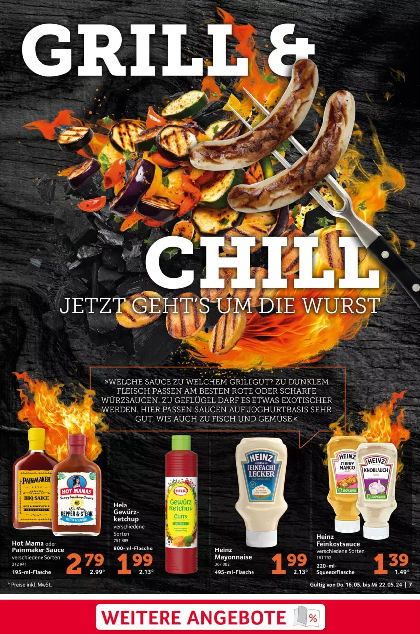 Aktueller Prospekt Selgros - Food - von 16.05 bis 22.05.2024 - strona 7 - produkty: angebot, angebote, eis, erde, feinkost, fisch, flasche, fleisch, Geflügel, grill, heinz, Hela, joghur, joghurt, ketchup, LG, mam, mayonnaise, nero, sauce, saucen, steak, tee, Ti, tisch, und gemüse, würzsauce, würzsaucen, Yo