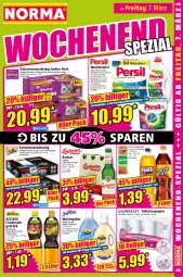 Gazetka promocyjna Norma - Norma - Gazetka - ważna od 10.03 do 10.03.2025 - strona 17 - produkty: eis, erfrischungsgetränk, fisch, flasche, frucht, fruchtsaft, fruchtsaftgetränk, Geflügel, gelee, getränk, gin, jumbo, kraft, mango, maracuja, Nassnahrung, orchidee, papier, Ria, saft, sauce, Ti, toilettenpapier, universal pulver, vanille, vita, waschmittel, weichspüler