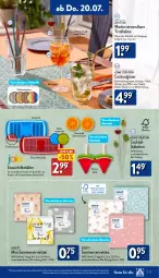 Gazetka promocyjna Aldi Nord - Von Montag - Gazetka - ważna od 22.07 do 22.07.2023 - strona 17 - produkty: bambus, Behälter, bürste, cocktail, cocktails, Crofton, decke, Deckel, dell, edelstahl, eis, eiswürfel, elle, gin, Gläser, LG, Mode, Reinigung, rel, Ria, rwe, Schal, Schale, Serviette, servietten, spülmaschinen, stieleis, Ti, Trinkhalme, würfel, zitrone, zitronen, ZTE