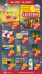 Gazetka promocyjna Aldi Nord - Von Montag - Gazetka - ważna od 22.07 do 22.07.2023 - strona 6 - produkty: aldi, alpro, angebot, angebote, aus der tiefkühlung, beere, beeren, beutel, biscotto, chips, chipsfrisch, creme, cremissimo, eis, elle, fisch, frosta, früchte, funny-frisch, haribo, iglo, Kochcreme, langnese, langnese cremissimo, magnum, oreo, sim, soja, Spezi, stieleis, teller, Ti, Vegeta