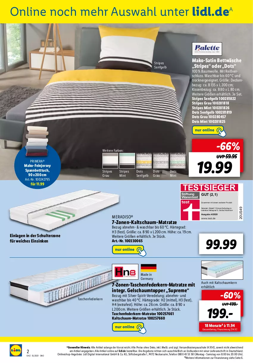 Aktueller Prospekt Lidl - Onlineshop-Highlights der Woche - von 21.08 bis 05.09.2021 - strona 2