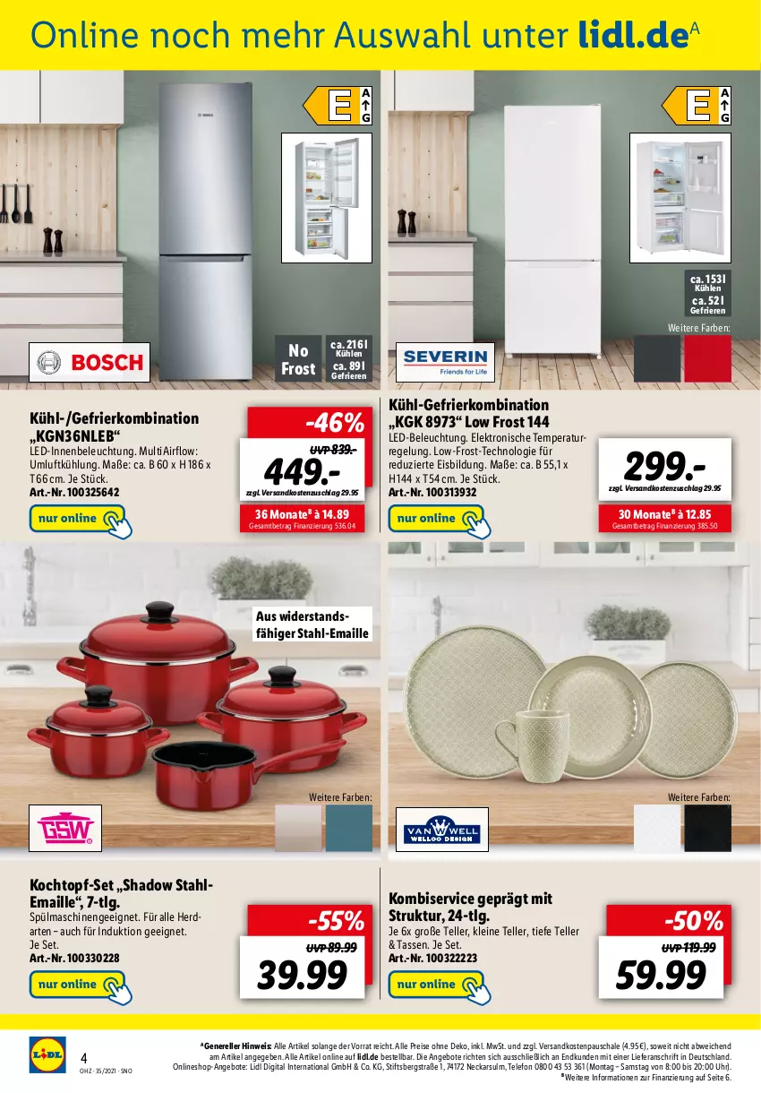 Aktueller Prospekt Lidl - Onlineshop-Highlights der Woche - von 21.08 bis 05.09.2021 - strona 4