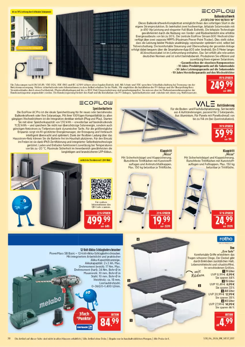 Aktueller Prospekt Marktkauf - Prospekt - von 01.02 bis 07.02.2026 - strona 38 - produkty: akku, Akku-Schlagbohrschrauber, auer, batterie, batterien, Bohrschrauber, bügel, decke, Deckel, eis, elle, ente, erde, Holz, HP, Intel, klapptritt, kraft, lack, lebensmittel, LG, Rauch, reis, rel, rum, rwe, Schal, smartphone, teller, Ti, tiefpreis, tisch, usb, ZTE