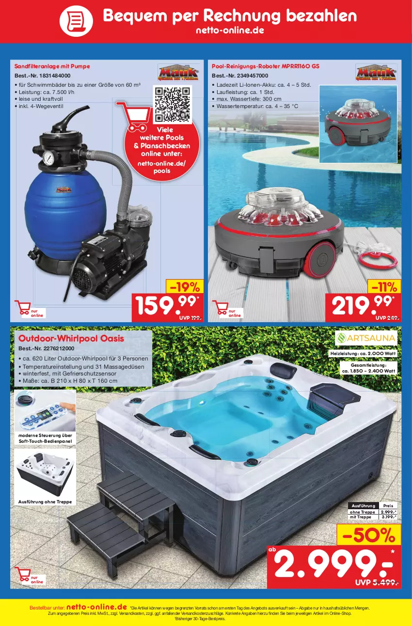 Aktueller Prospekt Netto Marken-Discount - Filial-Angebote - von 05.06 bis 10.06.2023 - strona 45 - produkty: akku, angebot, bestpreis, eis, kraft, mam, Mode, ndk, planschbecken, pool, Reinigung, reis, sandfilteranlage, telefon, Ti, wasser, Whirlpool, ZTE