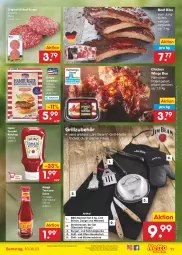 Gazetka promocyjna Netto Marken-Discount - Filial-Angebote - Gazetka - ważna od 10.06 do 10.06.2023 - strona 11 - produkty: angebot, beef, besteck, bestpreis, burger, bürste, chicken wings, chili, edelstahl, eis, fleisch, gewürz, gin, grill, Grillzubehör, hähnchenflügel, heinz, jim beam, jungbullen, ketchup, küche, Küchen, Küchenschürze, LG, maggi, messer, Ofen, reis, Salsa, sauce, Schürze, steak, texicana, Texicana Salsa, Ti, tomate, tomaten, tomato ketchup, wurst, wurst in selbstbedienung, ZTE