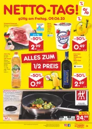 Gazetka promocyjna Netto Marken-Discount - Filial-Angebote - Gazetka - ważna od 10.06 do 10.06.2023 - strona 39 - produkty: angebot, auer, axe, Bau, Bauer, bestpreis, bratpfanne, chardonnay, edelstahl, eis, fleisch, frucht, fruchtjoghurt, grand sud, Haxe, herdarten, joghur, joghurt, mac, merl, merlot, mit frucht, pfanne, reis, schwein, schweine, sigma, tee, Ti, volvic, wasser, wein, weine, wurst, wurst in selbstbedienung, ZTE