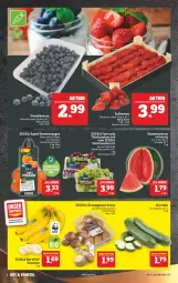 Gazetka promocyjna Marktkauf - Prospekt - Gazetka - ważna od 17.04 do 17.04.2021 - strona 6 - produkty: deka, eis, fleisch, LG, melone, orange, orangen, regal, Schal, Schale, tafeltrauben, trauben, wasser, wassermelone