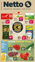 Gazetka promocyjna Netto - Woche 6 - Gazetka - ważna od 11.02 do 11.02.2023 - strona 1 - produkty: angebot, angebote, beere, beeren, Berger, bohne, bohnen, butter, dreistern, eis, géramont, gurke, himbeer, himbeere, himbeeren, irische butter, jacobs, jacobs krönung, Königsberger Klopse, Mon Chéri, paprika, paprika rot, reis, Streichzart, Ti, trauben