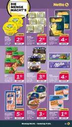 Gazetka promocyjna Netto - Woche 6 - Gazetka - ważna od 11.02 do 11.02.2023 - strona 3 - produkty: Becher, bier, bio, brötchen, feinkost, Gläser, gurke, gurken, knorr, knorr fix, lyoner, margarine, milka, mühlhäuser, pasta, pflanze, pflanzen, pflaume, pflaumen, pflaumenmus, ring, salat, schoko, schokolade, spreewälder, tafelschokolade, toast, wurst, Yo