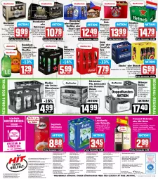 Gazetka promocyjna Hit - Prospekte - Gazetka - ważna od 08.10 do 08.10.2022 - strona 16 - produkty: alkohol, Alwa, angebot, angebote, auer, Bad, Berger, beutel, bier, bio, bionade, bitburger, braun, Bundaberg, burger, coca-cola, cola, drucker, eimer, eis, elle, Engel, ente, espresso, fisch, flasche, freixenet, glasflasche, Hefe, heineken, intermezzo, kerze, Kozel, krombache, krombacher, Lübecker, mineralwasser, mönchshof, natur, Paula, paulaner, pils, radeberger, Rauch, reis, rel, san pellegrino, Segafredo, sinalco, steiner, störtebeker, Ti, uhr, volvic, warsteiner, wasser, wein, weine, weissbier, ZTE