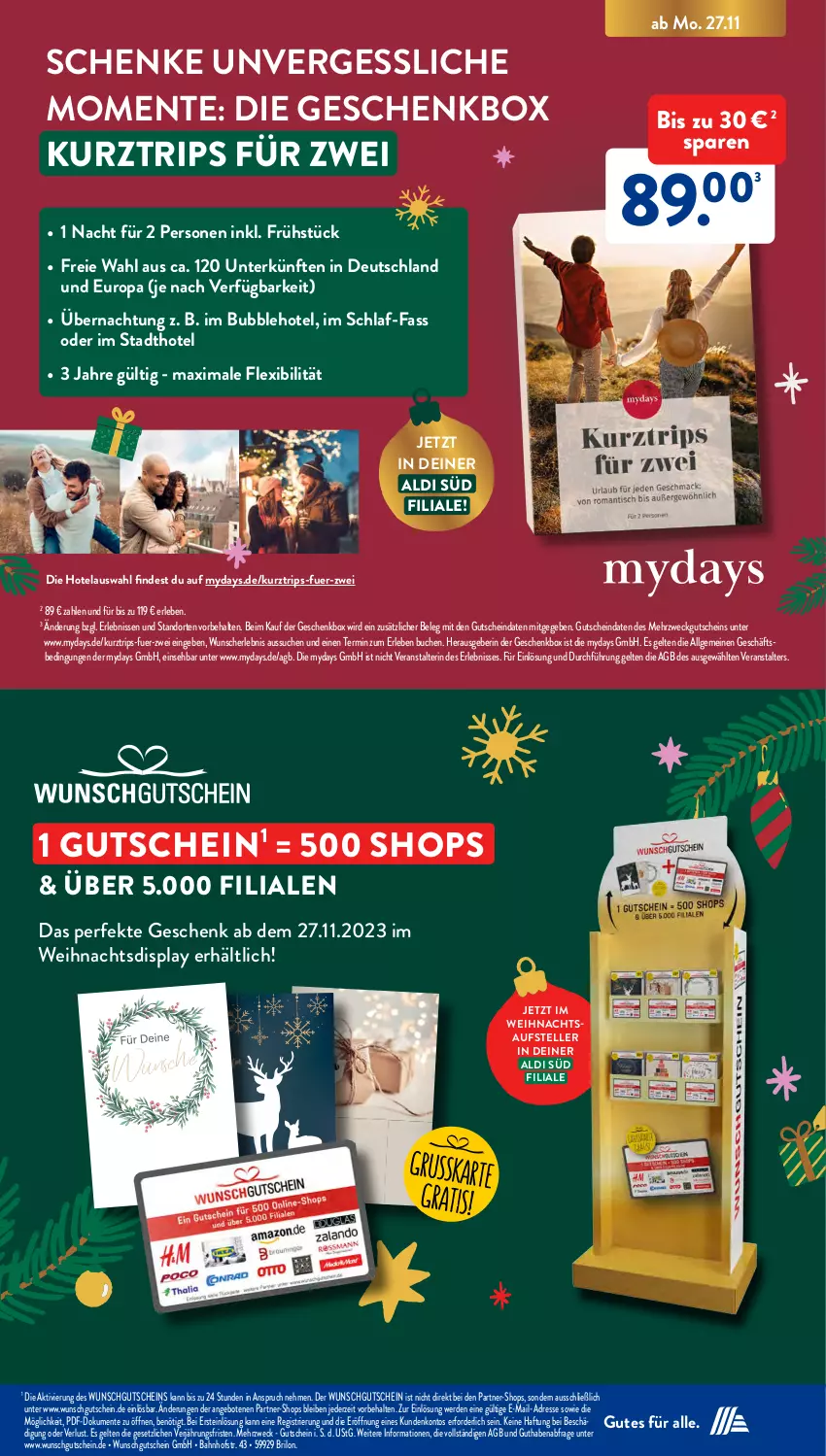 Aktueller Prospekt AldiSud - NÄCHSTE WOCHE - von 27.11 bis 02.12.2023 - strona 19 - produkty: aldi, angebot, angebote, buch, elle, ente, erde, Geschenkbox, gutschein, LG, mydays, teller, Ti, weck