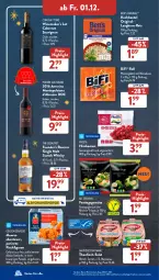 Gazetka promocyjna AldiSud - NÄCHSTE WOCHE - Gazetka - ważna od 02.12 do 02.12.2023 - strona 38 - produkty: Alaska-Seelachs, aldi, Amber, beere, beeren, Ben’s Original, beutel, bifi, braten, cabernet, cabernet sauvignon, eis, ente, fisch, fische, Fischer, flasche, frosta, gin, himbeer, himbeere, himbeeren, kochbeutel, korn, lachs, leine, monte, Montepulciano, reis, resa, Rio Mare, salami, salat, saupiquet, sauvignon, Schere, scotch, scotch whisky, single malt, thunfisch, Ti, wein, weine, whisky, zucker