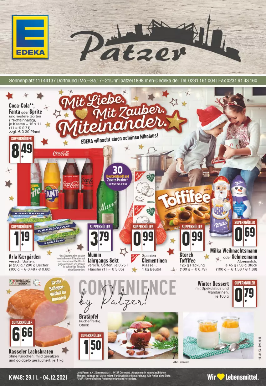 Aktueller Prospekt Edeka - Angebote der Woche - von 29.11 bis 04.12.2021 - strona 1