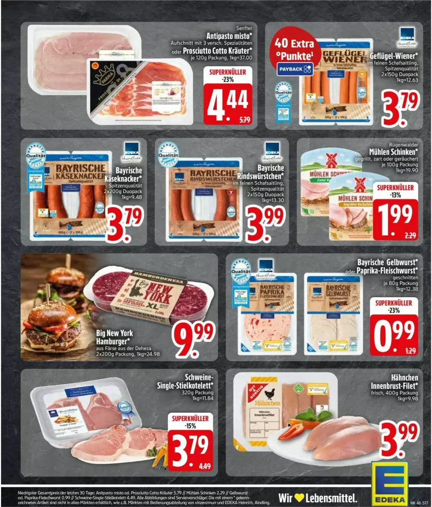 Aktueller Prospekt Edeka - Prospekte - von 10.11 bis 15.11.2025 - strona 19 - produkty: aufschnitt, eis, kräuter, prosciutto, prosciutto cotto, reis, schnitten, senf, Spezi, spitzenqualität, tee, Ti, wurst, ZTE