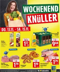 Gazetka promocyjna Edeka - Prospekte - Gazetka - ważna od 15.11 do 15.11.2025 - strona 30 - produkty: amecke, braten, burger, cola, eier, frucht, fruchtsaft, orange, orangen, orangensaft, paprika, regensburger, rollbraten, saft, säfte, schinken, ZTE
