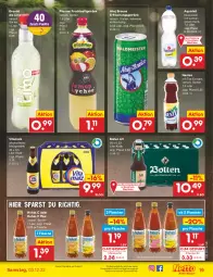 Gazetka promocyjna Netto Marken-Discount - Filial-Angebote - Gazetka - ważna od 03.12 do 03.12.2022 - strona 21 - produkty: alkohol, angebot, bestpreis, brause, eis, erfrischungsgetränk, flasche, frucht, fruchtsaft, fruchtsaftgetränk, getränk, granini, granini die limo, Hohes C, Intel, limo, mac, malz, Nestea, pfanne, Pfanner, reis, saft, tee, Ti, vita, vitamalz, ZTE