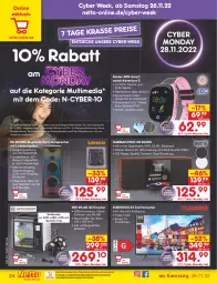 Gazetka promocyjna Netto Marken-Discount - Filial-Angebote - Gazetka - ważna od 03.12 do 03.12.2022 - strona 26 - produkty: 3D Drucker, akku, beleuchtung, decke, drucker, eis, fernseher, GPS, gutschein, gutscheine, Kinder, lautsprecher, milch, ndk, Radio, reis, rwe, smart tv, smartwatch, telefon, Tempo, Ti, tuner, uhr, usb, wasser