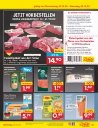 Gazetka promocyjna Netto Marken-Discount - Filial-Angebote - Gazetka - ważna od 03.12 do 03.12.2022 - strona 33 - produkty: angebot, aqua, auer, Bau, Bauer, Bauernschinken, bestpreis, coupon, dauertiefpreis, eis, elle, entrecôte, erde, Falsches Filet, filet, fleisch, fleischwurst, gewürz, HP, lachs, lachsfilet, landschinken, maggi, maggi fix, reis, rind, rinder, schinken, schwarzwälder schinken, Speck, Sport, steak, steakhüfte, tafelspitz, Ti, tiefpreis, tisch, wiener, wiener würstchen, wurst, würstchen, ZTE