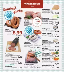 Gazetka promocyjna Aez - Prospekte - Gazetka - ważna od 30.11 do 30.11.2024 - strona 4 - produkty: auer, aufschnitt, Bau, Bauer, Becher, braten, brie, brot, buch, eier, eiersalat, eis, fleisch, fleischsalat, gewürz, gorgonzola, gouda, Heu, heumilch, hofgut, Holz, HP, kabanos, Käse, kasseler, lachs, leberkäs, leine, LG, lyoner, mac, mascarpone, milch, natur, obazda, pistazien, Räucherlachs, ring, Rohwurst, rwe, salami, salat, salz, sauce, schnittkäse, Spezi, Ti, tisch, uhr, Vitello Tonnato, weichkäse, wurst, Yo