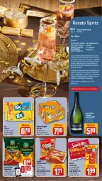 Gazetka promocyjna Rewe - Prospekte - Gazetka - ważna od 30.12 do 30.12.2023 - strona 7 - produkty: bio, chips, chipsfrisch, coupon, cracker, crushed ice, ecco, eis, flasche, frizzante, funny-frisch, Gläser, kleiner klopfer, leine, limette, limetten, lorenz, Mett, metten, prosecco, rama, ramazzott, ramazzotti, reis, rezept, rezepte, rosato, rosen, saft, saltletts, sekt, snack, tasse, Ti, tuc, zott, zucker