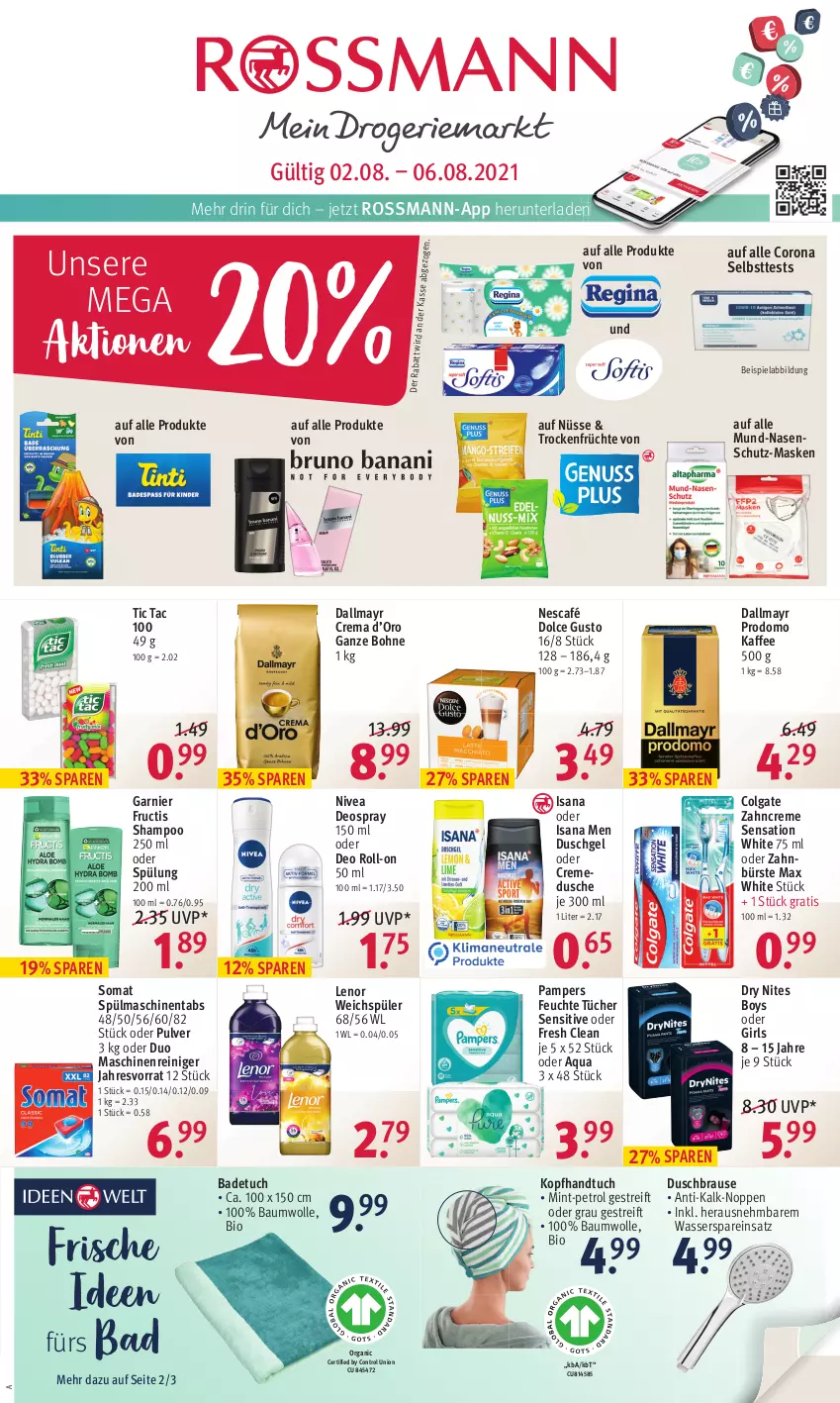 Aktueller Prospekt Rossmann - Prospekte - von 02.08 bis 06.08.2021 - strona 1