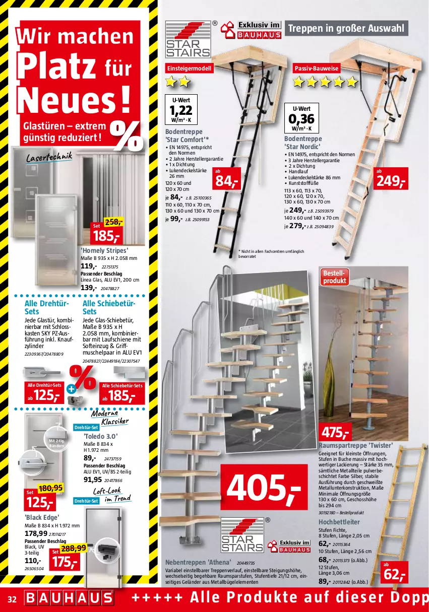 Aktueller Prospekt Bauhaus - Prospekte - von 03.12 bis 31.12.2022 - strona 32 - produkty: Bau, bett, buch, bügel, decke, Deckel, dell, eis, elle, ente, Germ, Glastür, hochbett, knauf, lack, LG, Mode, Ria, teller, Ti