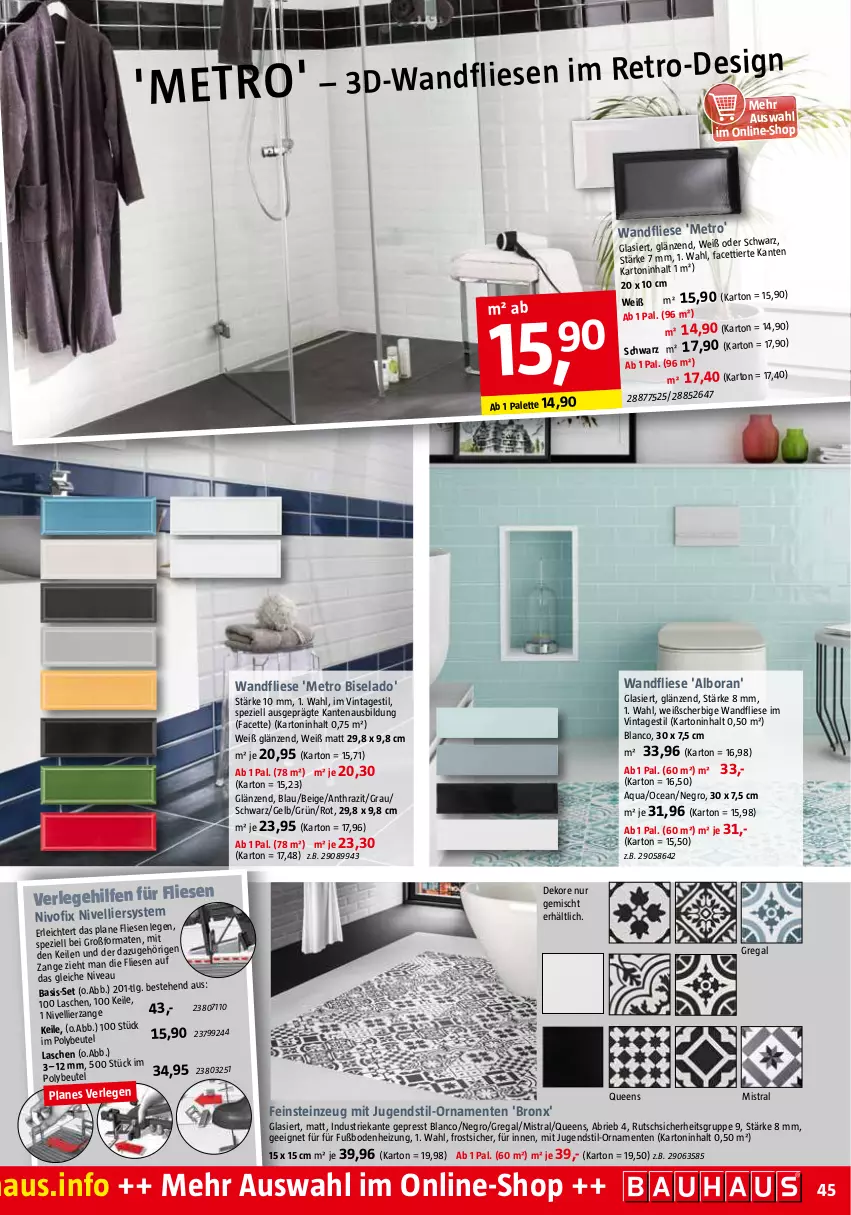 Aktueller Prospekt Bauhaus - Prospekte - von 03.12 bis 31.12.2022 - strona 45 - produkty: aqua, beutel, brie, ente, feinsteinzeug, LG, Metro, nivea, Palette, regal, Spezi, Ti, usb