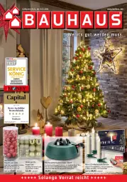 Gazetka promocyjna Bauhaus - Prospekte - Gazetka - ważna od 31.12 do 31.12.2022 - strona 1 - produkty: batterie, batterien, Bau, Behälter, fernbedienung, kerze, Kugel, lack, Lacke, Ti, wasser, Weihnachtsbaum, Weihnachtskerzen, Weihnachtskugeln