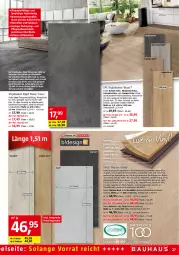 Gazetka promocyjna Bauhaus - Prospekte - Gazetka - ważna od 31.12 do 31.12.2022 - strona 27 - produkty: Bad, Bau, Columbia, Coral, eis, elle, gin, Holz, küche, lamm, landhausdiele, Palette, Reinigung, ring, Schal, Sockelleiste, Ti, vinylboden, ZTE