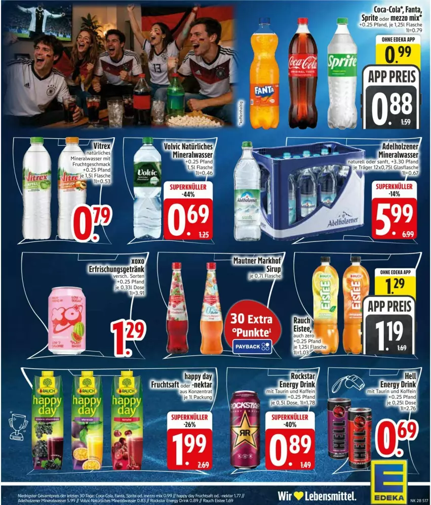 Aktueller Prospekt Edeka - Prospekte - von 06.07 bis 11.07.2026 - strona 19 - produkty: coca-cola, cola, deka, drink, eier, eis, erde, fanta, flasche, frucht, fruchtsaft, Mezzo Mix, Nektar, Rauch, reis, saft, sprite