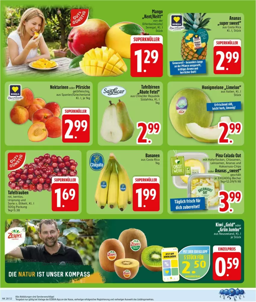 Aktueller Prospekt Edeka - Prospekte - von 06.07 bis 11.07.2026 - strona 4 - produkty: bett, Elan, honig, honigmelone, melone