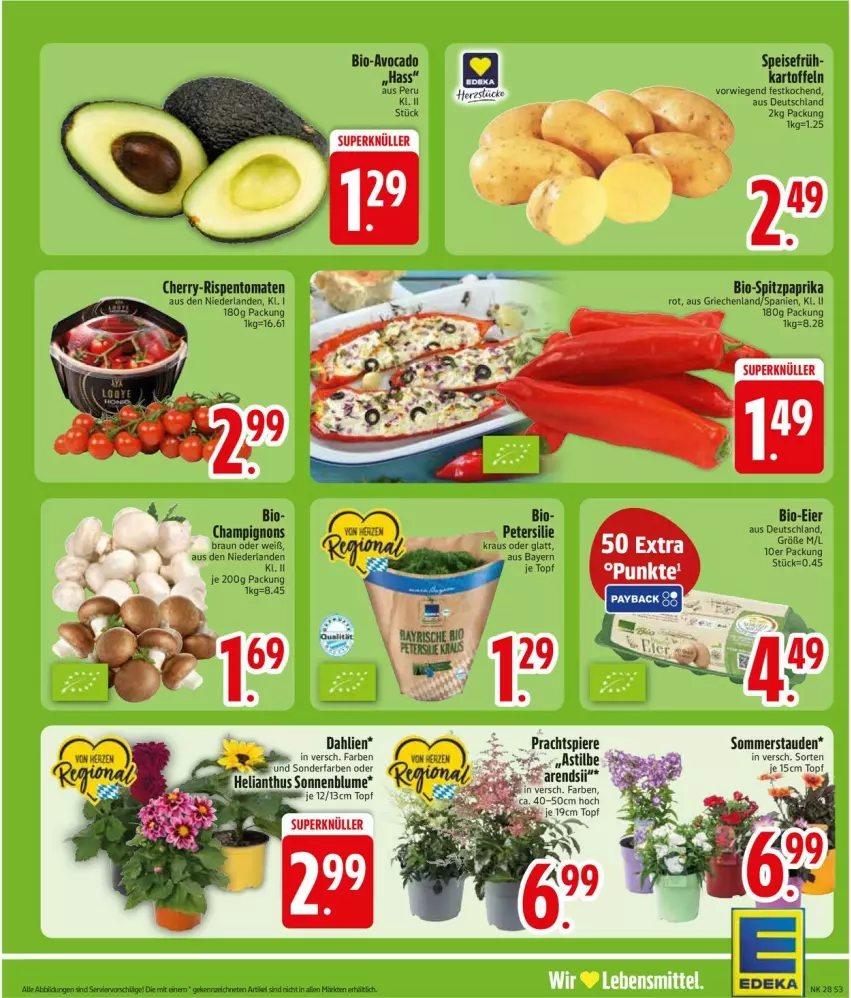 Aktueller Prospekt Edeka - Prospekte - von 06.07 bis 11.07.2026 - strona 5 - produkty: bio, eier, eis, K2, kartoffel, kartoffeln, paprika, rispentomaten, Spitzpaprika, tomate, tomaten