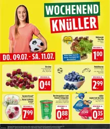Gazetka promocyjna Edeka - Prospekte - Gazetka - ważna od 11.07 do 11.07.2026 - strona 24 - produkty: ball, Becher, beere, beeren, Germ, heidelbeere, heidelbeeren, joghur, joghurt, joghurt mit der ecke, kirsch, kirsche, kirschen, Müller, rosen, salat, Schal, Schale, schlagrahm, Ti