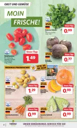 Gazetka promocyjna Combi - Prospekte - Gazetka - ważna od 11.11 do 11.11.2023 - strona 2 - produkty: Bundmöhren, datteltomaten, eis, feldsalat, kartoffel, kracher, Kürbis, lebensmittel, möhren, obst, Obst und Gemüse, reis, salat, Schal, Schale, spitzkohl, Ti, tomate, tomaten, uhr, und gemüse, ZTE