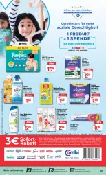 Gazetka promocyjna Combi - Prospekte - Gazetka - ważna od 11.11 do 11.11.2023 - strona 25 - produkty: allzweckreiniger, Alwa, Always, baby-dry, blend-a-med, coupon, coupons, Discreet, eis, flasche, gin, Kinder, lenor, lenor weichspüler, LG, Meister, meister proper, pampers, pantene, pantene pro-v, pasta, Pflegespülung, pro-v, reiniger, reis, shampoo, slip, slipeinlagen, sofort-rabatt, sofortrabatt, spülung, Ti, weck, weichspüler, zahnpasta, ZTE